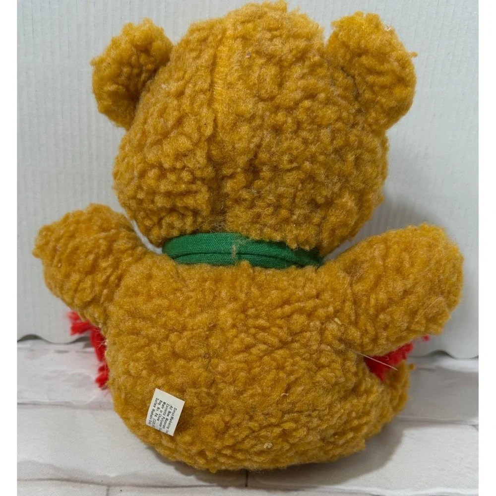 Vintage 1987 Muppet Babies Baby Fozzie Bear Plush Henson‎ Associates Orange 7